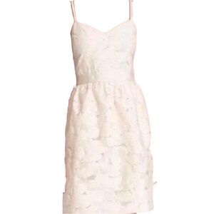 Ted Baker Ballet Pink Strapless Lace Fit & Flare Dress TB Size 1 US Size 0/2